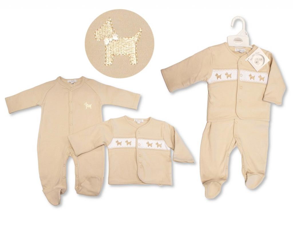 Smocked "Puppy" 2 Piece Set