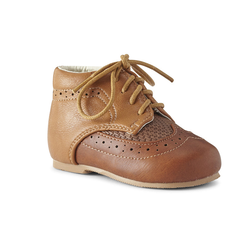 Tan Brogue Boot