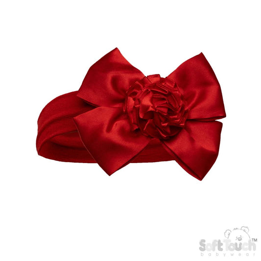Red Organza Bow Headband