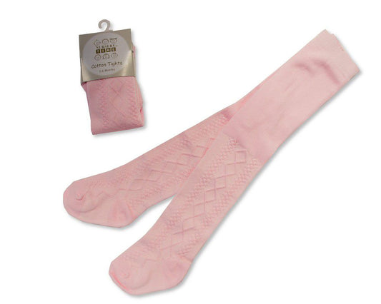 B/Pink Diamond Pelerine Tights NB & 0-3m