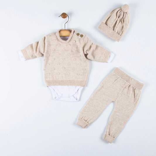 Knitted set and vest