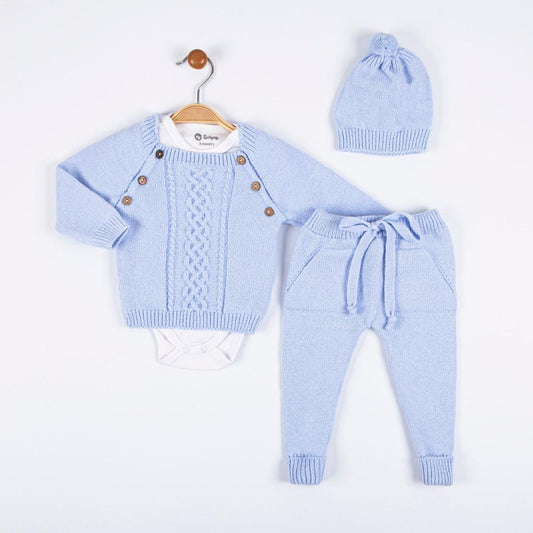 Knitted set and vest