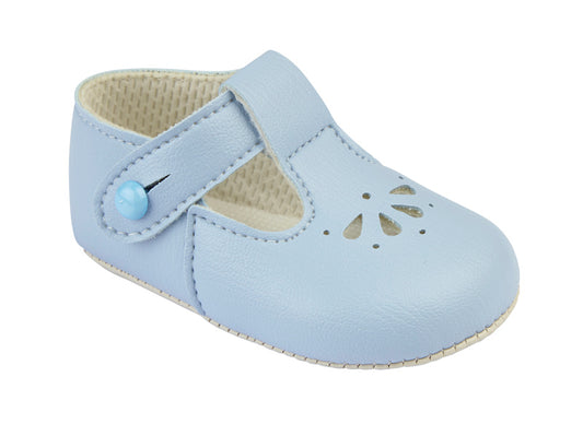 Sky Blue Matte Pre-Walker Shoe