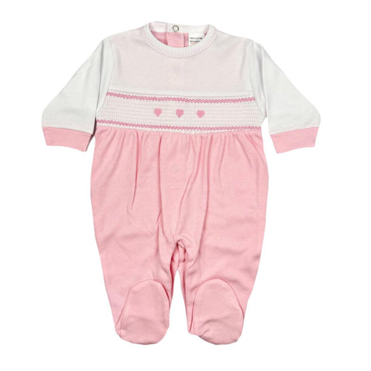Smocked "Hearts" All in One