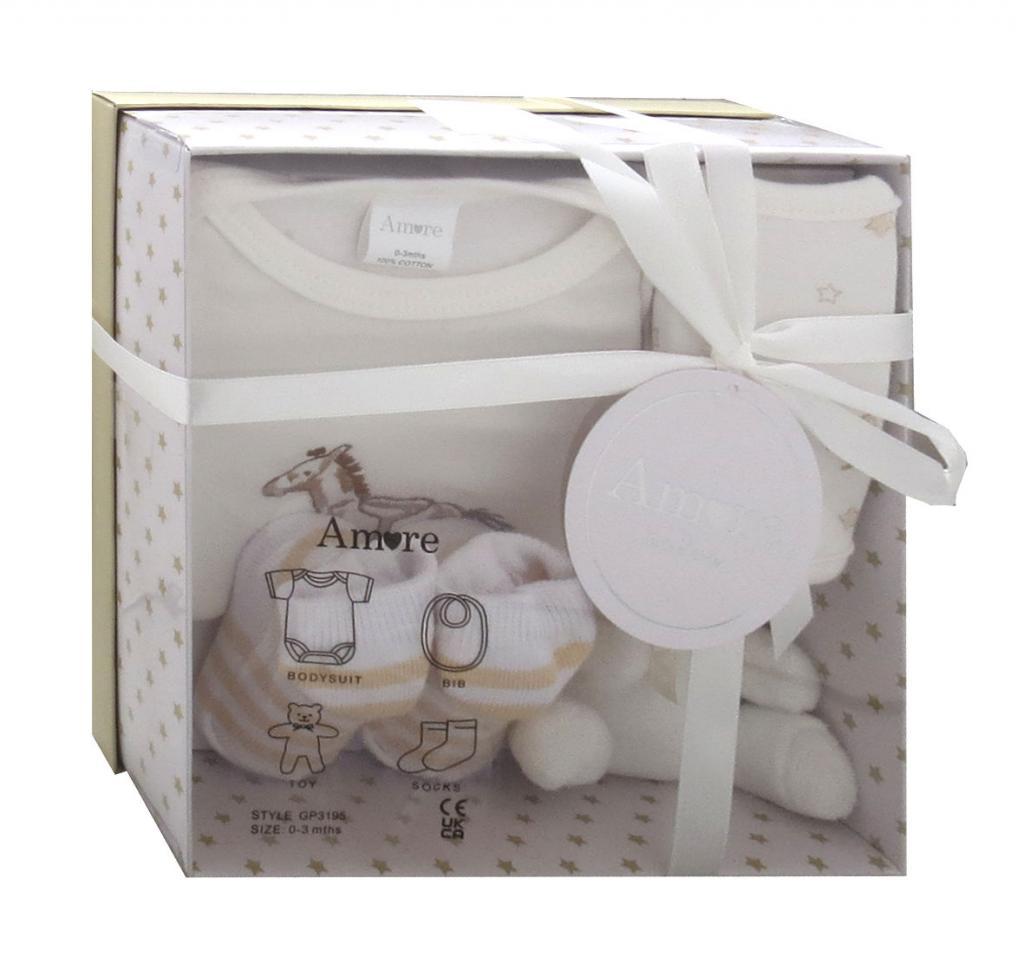 Cream "Rocking Horse" 4 Piece Gift Set
