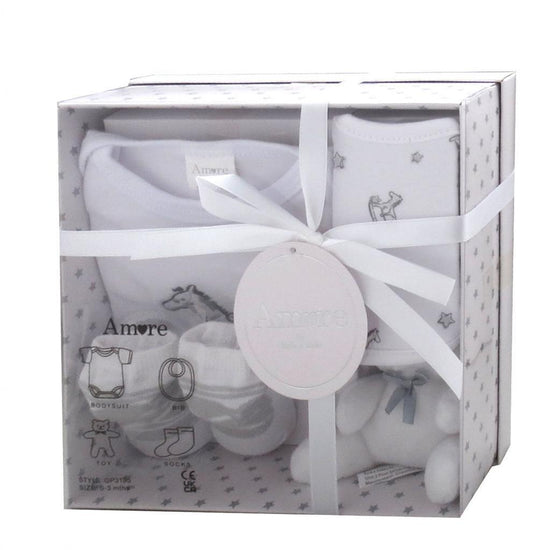 White "Rocking Horse" 4 Piece Gift Set