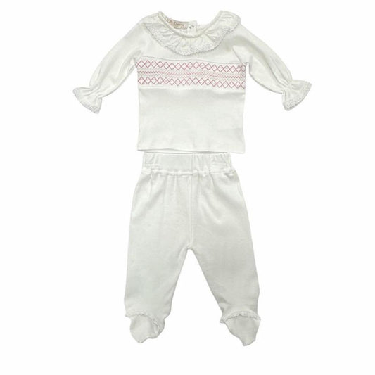 Smocked Cross Stitch Two piece