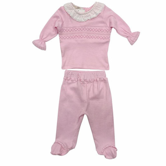 Smocked Cross Stitch Two piece