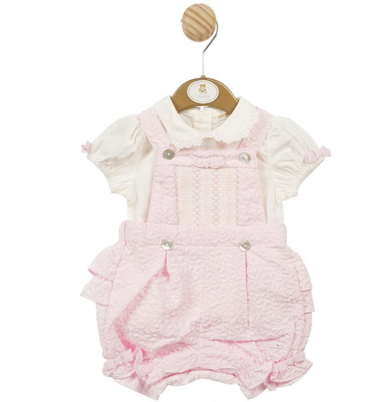 Floral Smocked Dungaree Bloomer