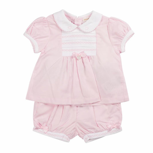 Smocked Hearts Bloomer Set