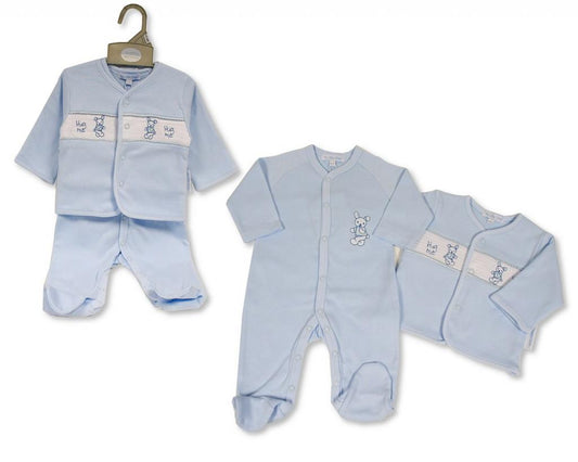 Smocked Cotton "Bunny" 2 Piece Set