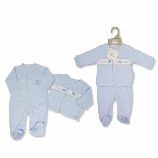 Smocked Cotton "Prince" 2 Piece Set