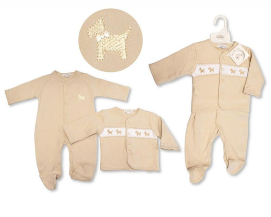 Smocked "Puppy" 2 Piece Set