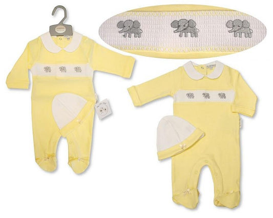 Smocked "Elephant" All In One Set