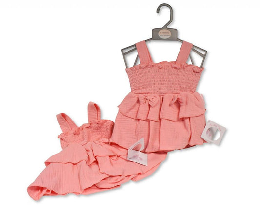 Smocked "Bows" Muslin Dress