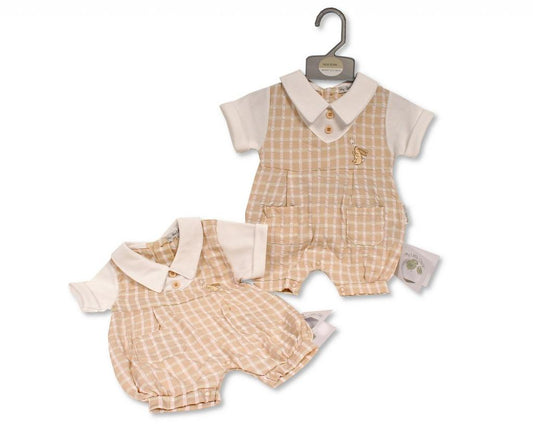 Checked Romper