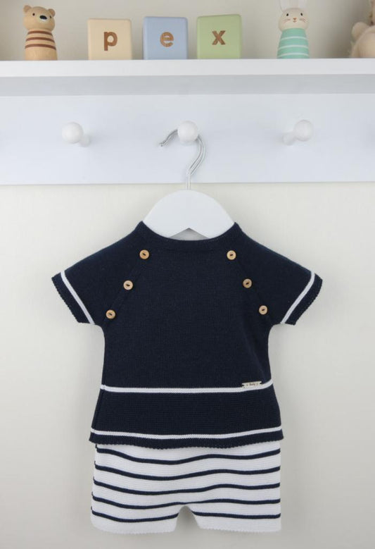 Casper Navy Knit Set