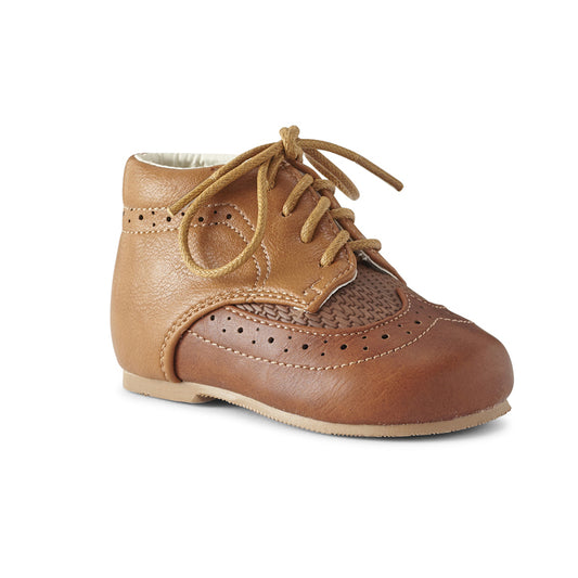 Tan Brogue Boot
