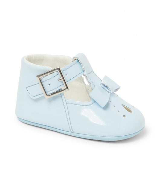Sevva Blue Bow & Buckle shoes