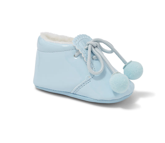 SKY Blue Pom Pom Shoe