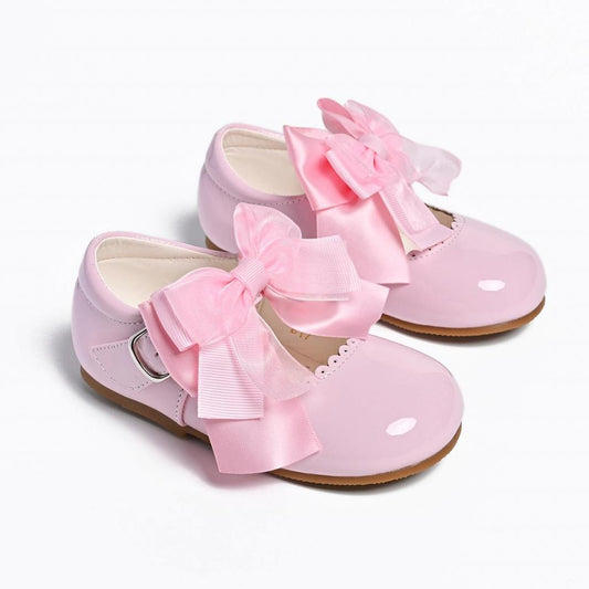 Pink Bow Patent Shoes