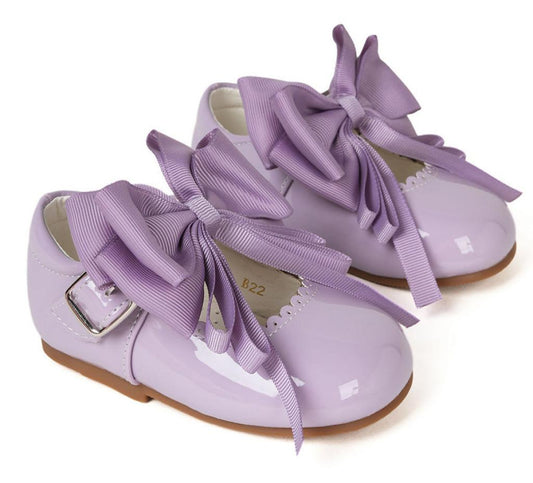 Lilac Bow Patent Shoes