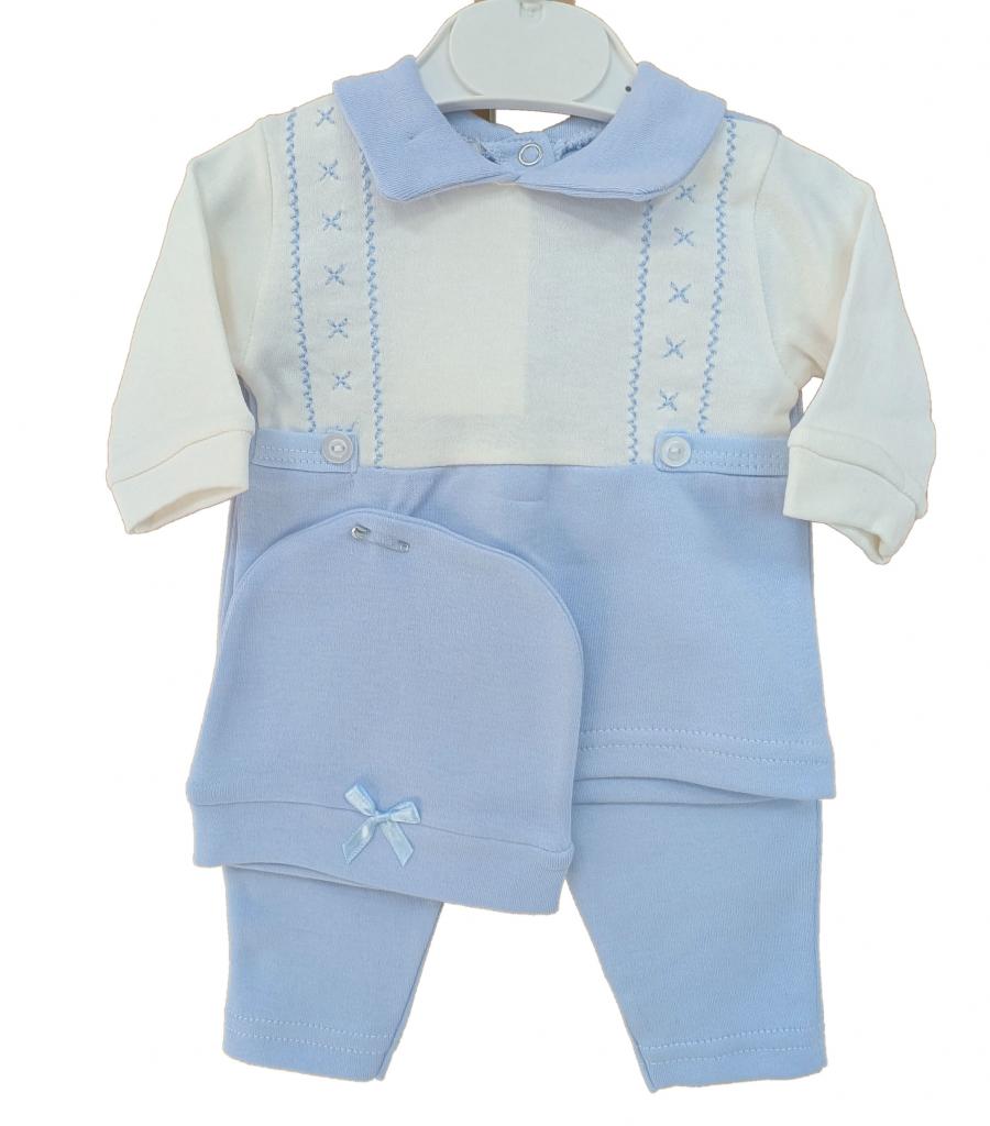 Embroidered Three Piece Set